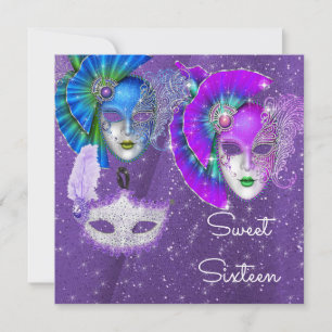 Mascarada, Invitación para Sweet Sixteen de Mardi 