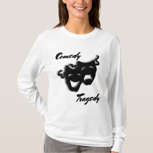 Máscaras de Comedia y Tragedia Camiseta Manga Larg