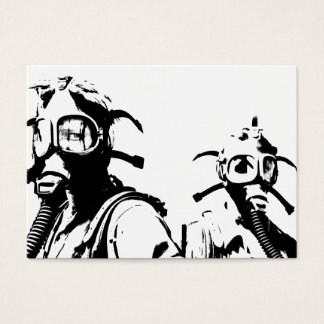 Máscaras de gas en negro