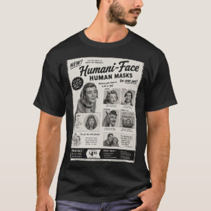 Máscaras humanas para mascotas Camiseta de anuncio