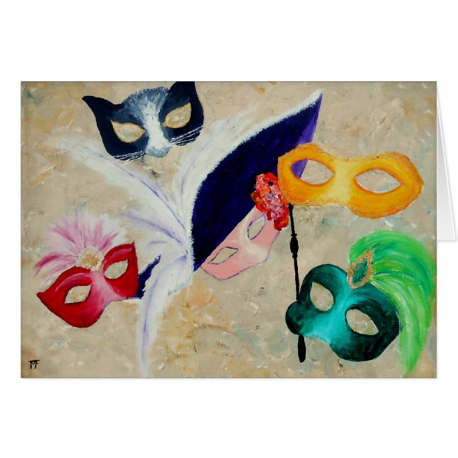 Máscaras venecianas (Anverso (Horizontal))
