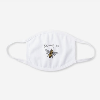 Mascarilla Blanca De Algodón Mami to Bee