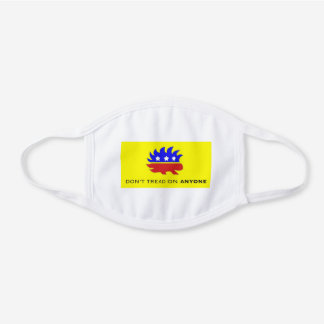 Mascarilla Blanca De Algodón No toques ninguna máscara decorativa de algodón