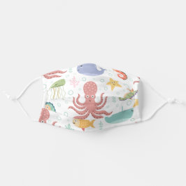 Mascarilla De Tela Bajo el Mar