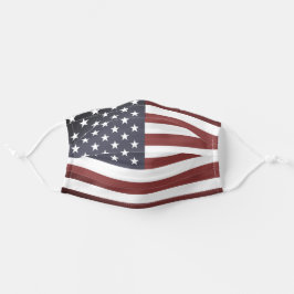 Mascarilla De Tela Bandera de época patriótica de América