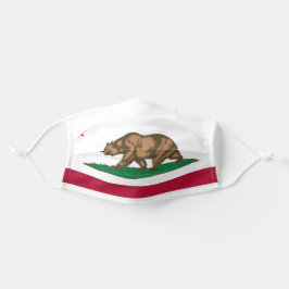 Mascarilla De Tela Bandera del estado de California