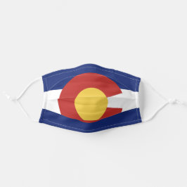 Mascarilla De Tela Bandera estatal de Personalizado Colorado