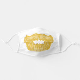 Mascarilla De Tela Barba de Hipster rubio