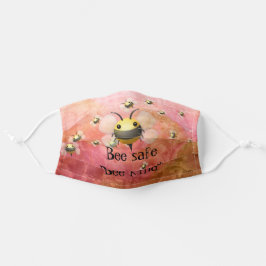 Mascarilla De Tela Bee safe Bee smart Bee