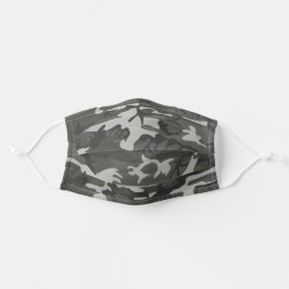 Mascarilla De Tela El Camo oscuro patrón gris para el ejército del ho
