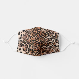 Mascarilla De Tela Estampado de estampado de animal de mancha de leop