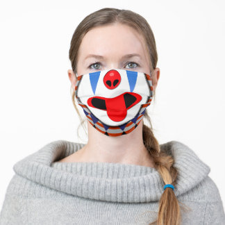 Mascarilla De Tela Feliz cara de payaso