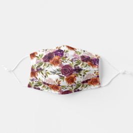 Mascarilla De Tela Floral Vibrante