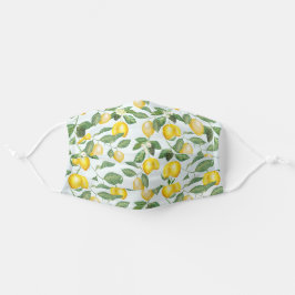 Mascarilla De Tela Lemones amarillos alegres