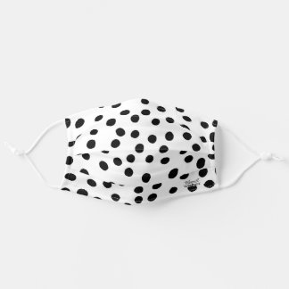 MASCARILLA DE TELA MÁSCARA DE POLKA NEGRA Y BLANCA RESULTABLE
