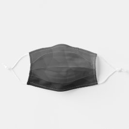 Mascarilla De Tela Negro gris pozo moderno para su hombre geométrico