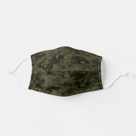 Mascarilla De Tela Patrón de camuflaje del ejército oscuro