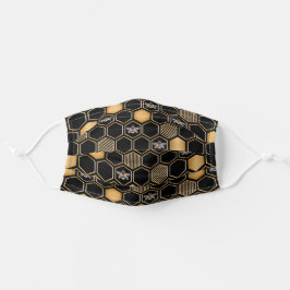 Mascarilla De Tela Patrón de honeycomb