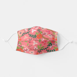Mascarilla De Tela Patrón floral