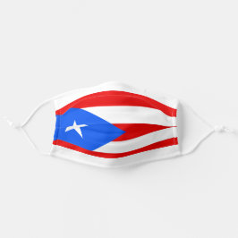 Mascarilla De Tela personalizado de bandera de Puerto Rico