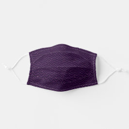 Mascarilla De Tela Pluma profunda Chevron con dos trozos pequeños