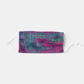 Mascarilla De Tela reptil rosa, dragón, serpiente, piel de camuflaje