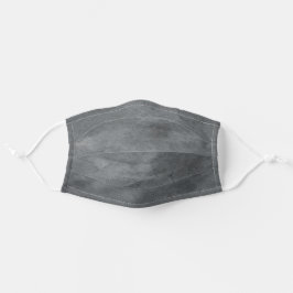 Mascarilla De Tela Sencilla textura gris mínima para sus hombres