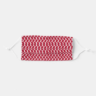 Mascarilla De Tela Shemagh rojo, keffiyeh