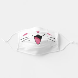 Mascarilla De Tela Sonrisa cursi gatitos mascotas niños animales