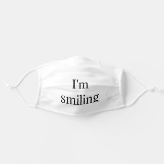 Mascarilla De Tela Soy sonriente