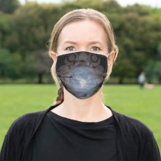 Mascarilla De Tela Triple diosa celta de la luna Mandala