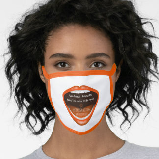 Mascarilla Máscara facial NERVEmber con guarnecido naranja