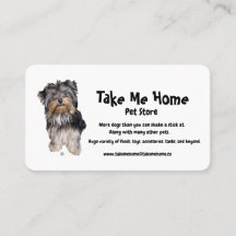 Mascota Almacenar tarjeta de visita