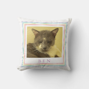 MASCOTA AMOR Mascota Foto Cojín decorativo + Texto