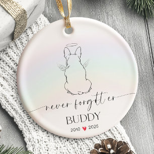Mascota conmemorativo ornamento perro personalizad