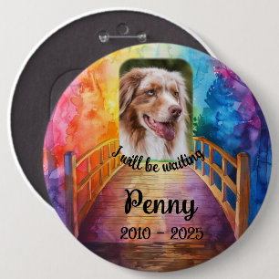 Mascota conmemorativo Puente arco iris GRAN botón 