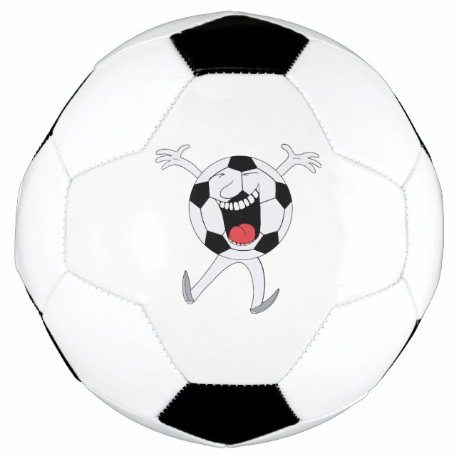 Mascota de Balón de Fútbol Sonriente (Anverso)