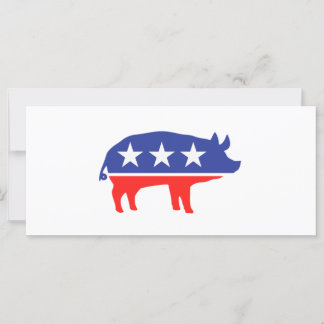 Mascota de cerdo Fiesta político