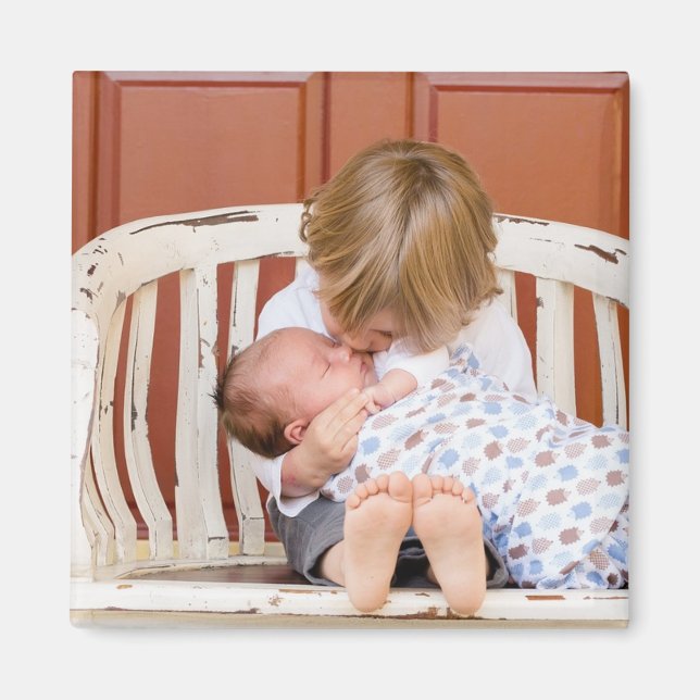 Mascota de familia personalizado Imán de foto y no (Frente)