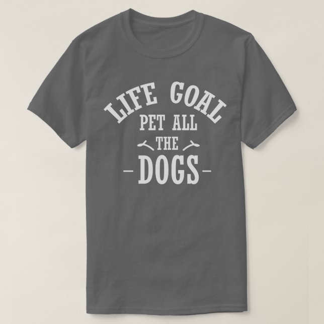 Mascota de gol de vida todos los perros camiseta m (Diseño del anverso)
