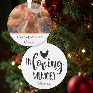 mascota de la foto de la memoria de amor ornamento