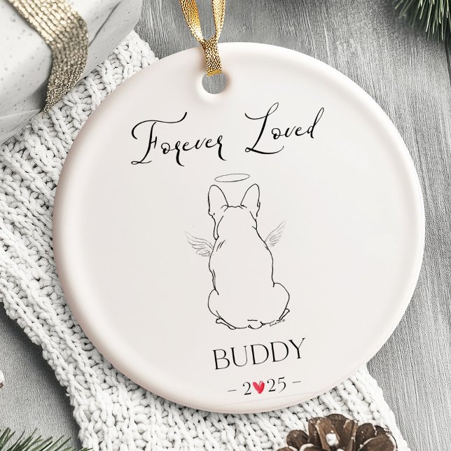 Mascota de ornamentos conmemorativos de perros per (Dog Memorial Ornament Personalized – Dog Memorial Gift)