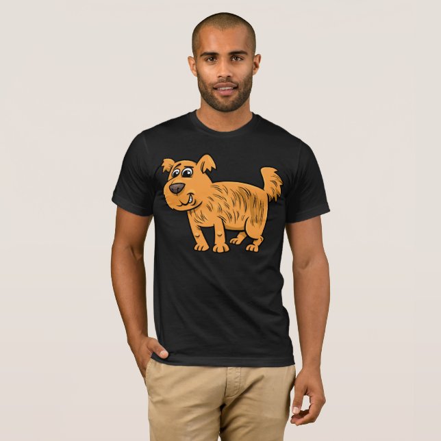 Mascota de perro malhumorado animal camiseta (Anverso completo)