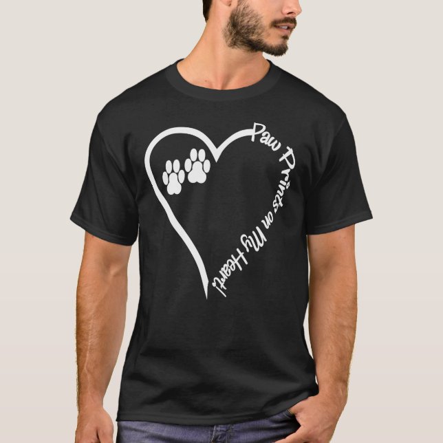 Mascota De Perro Pintó Impresiones En La Camisa De (Anverso)