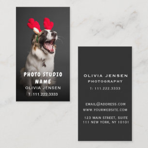 Mascota de personalizable Tarjeta de visita de fot