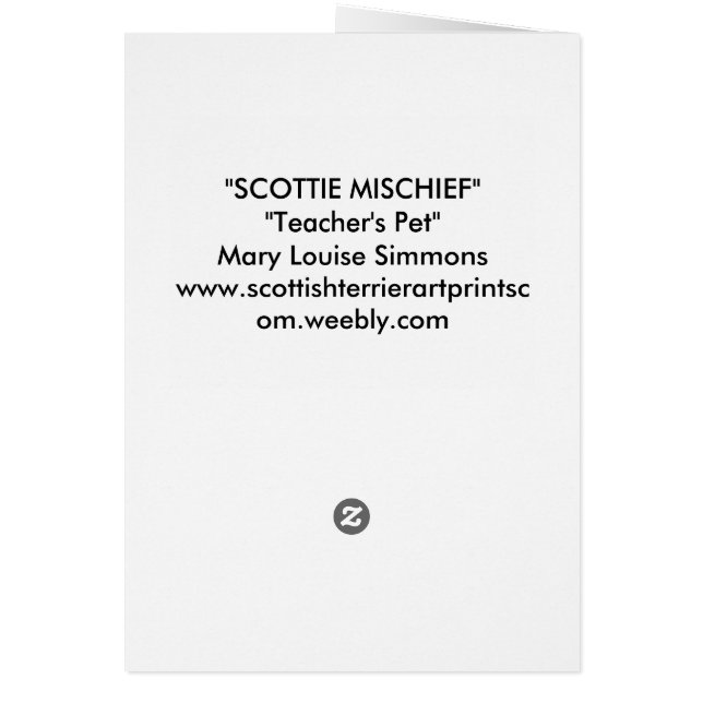 MASCOTA DEL PROFESOR (Atrás)