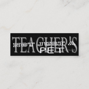 Mascota del profesor - Tarjeta personal de medios 