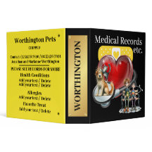 Mascota, etc. Binder de registros médicos - Ver at