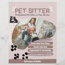 Mascota fotográfico moderno Sitter Flyer