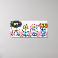 Mascota Groomer Spa arte perro gato en ropas rosad